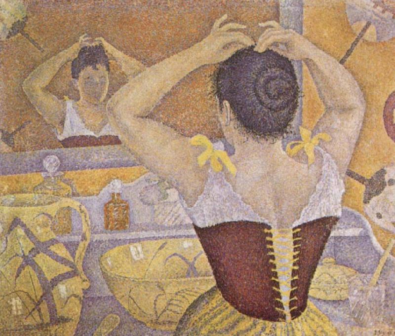 Paul Signac Woman Taking up Her Hair France oil painting art